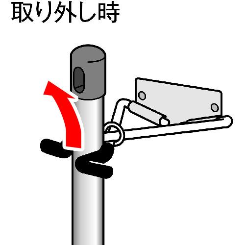 テラモト モップハンガーＲＣ型コンパクト（６本掛） CE-491-340-0≪L≫の画像