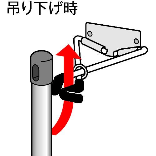 テラモト モップハンガーＲＣ型コンパクト（６本掛） CE-491-340-0≪L≫の画像