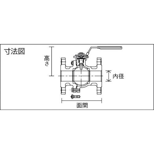 フジキン　ステンレス鋼製１ＭＰａフランジ式２ピースボール弁５０Ａ（２）　UBV-21-J10R-I-ALX