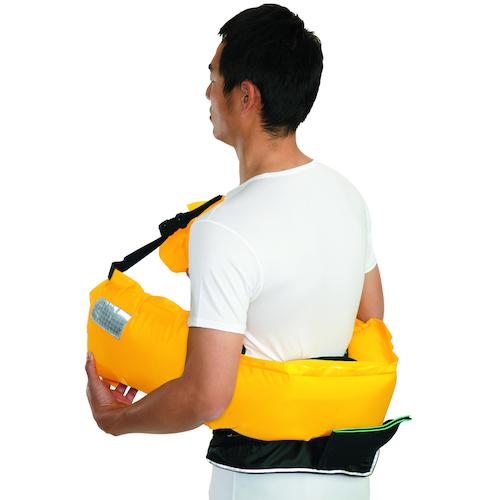 ＯＣＥＡＮＬＩＦＥ　自動膨張式ウエストタイプ　作業用ライフジャケット　ブラック　ＴＹＰＥ　Ａ WR-1-BK_2