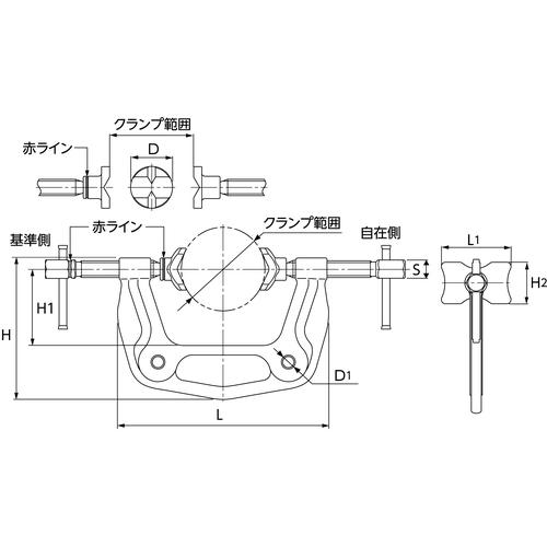 スーパー　溶接用マルチクランプ　ディープタイプ　全長２６１．８ｍｍ WMC4D_4