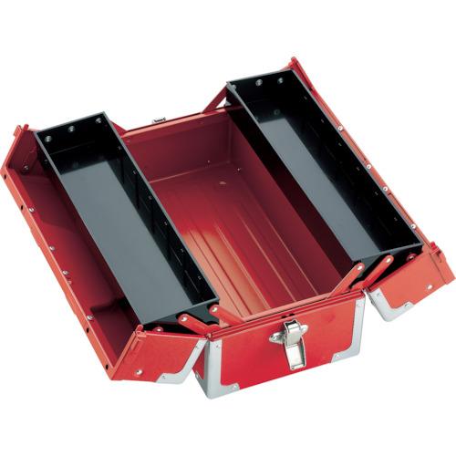 TONE（トネ） スチール製工具箱 ツールケース（メタル） V形2段式 マットブラック 外形寸法195mm BX322BK : 工具の楽市 ...