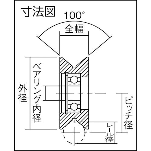 イマオ　ガイドローラーＹ型　適用ローラーピンＲＬＰ０８０７用 GRL40J-Y｜kougurakuichi｜02