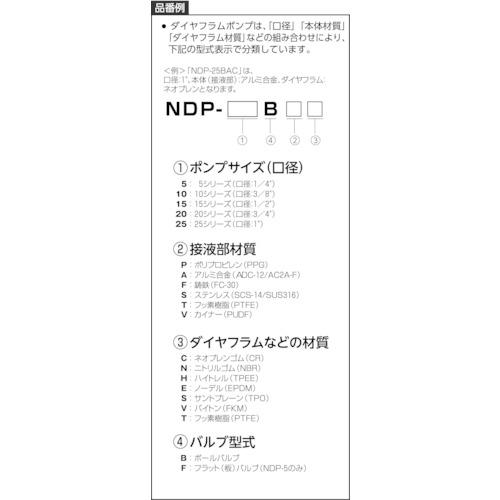 ヤマダ　ダイアフラムポンプＮＤＰ−５ＦＡＴ　NDP-5FAT