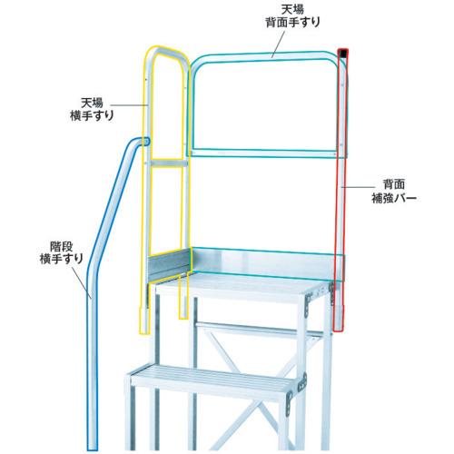 TRUSCO(トラスコ)　２段用階段手すりセット（２５７用）　Ｈ＝９００．１１００兼用 TSF-P10B≪在庫限り≫_1