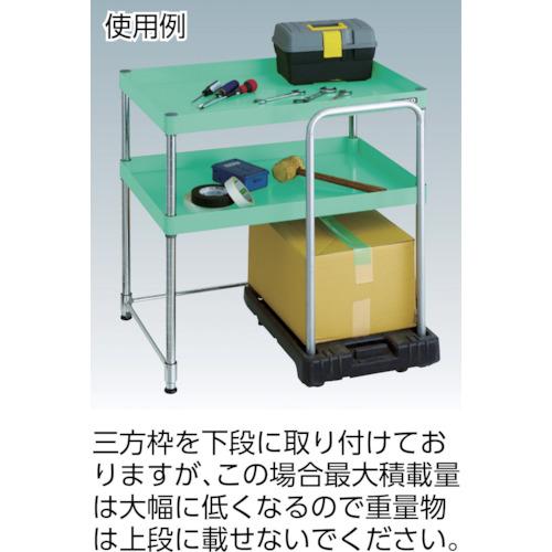 TRUSCO(トラスコ) スチールラック フェニックスワゴンラック型  抗菌９００Ｘ６００ ４段 ヤンググリーン PEW-R1594-YG≪L≫の画像