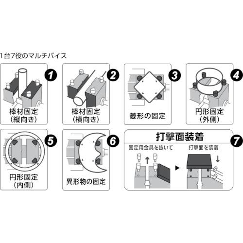 TRUSCO(トラスコ)　マルチバイス（卓上型）　８０ｍｍ TMBT-80_2