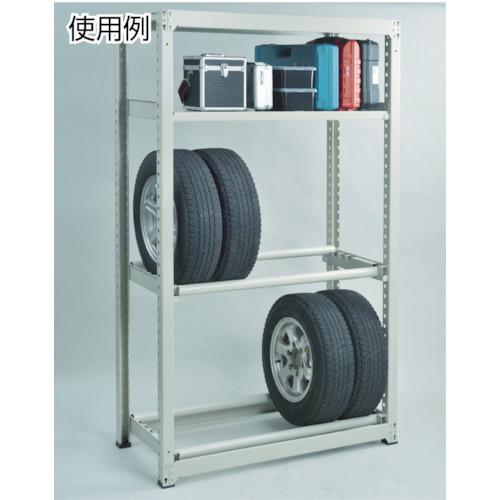 TRUSCO(トラスコ) スチールラック Ｍ５型中量棚 １２００×４７１×Ｈ１２００ ５段 単体 ネオグレー M5-4455 NG≪L≫の画像