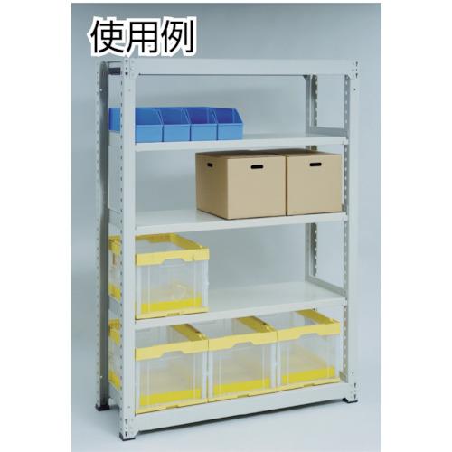 TRUSCO(トラスコ)　スチールラック　Ｍ３型中量棚　９００×７２１×Ｈ１８００　５段　単体　ネオグレー M3-6375 NG≪L≫_1