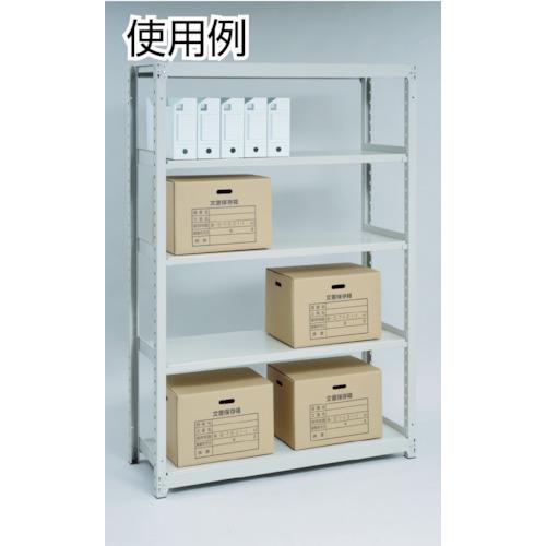 TRUSCO(トラスコ) スチールラック Ｍ２型軽中量棚 ８６０×６００×Ｈ１２００ ４段 単体 ネオグレー M2-4364 NG≪L≫の画像
