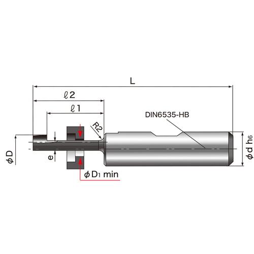 ブランド登録なし - ハーマンビルツ 超硬固形体裏座ぐりカッタ− 偏心印字機 RBS - M55100