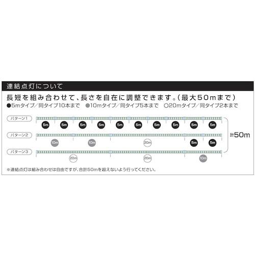 ハタヤ ＬＥＤテープライト両面発光タイプ（２．５ｍ単体） LTP-025Dの画像