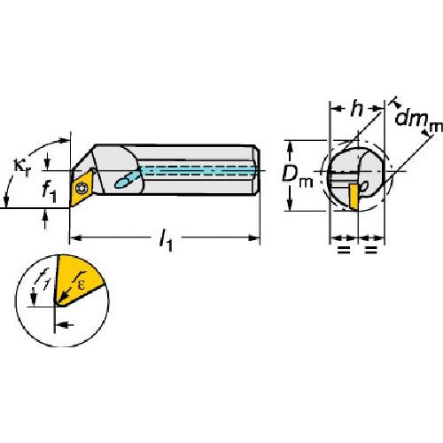 ＳＡＮＤＶＩＫ　コロターン１１１　ポジチップ用ボーリングバイト（４８０） A20S-SDUPL 11_1