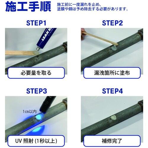 前田シェル UV硬化型漏洩補修材 リークブロック 180g LB