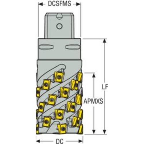 セコ　フライス　スクエアＴ４カッタ―　Ｒ２２０．９４−１２ C5-R217.94-054-069-LO12.4A_2
