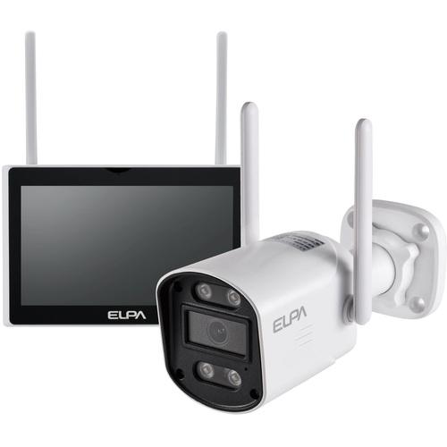 朝日電器 ELPA セキュリティカメラ モニターセット TBC