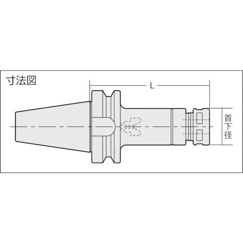 ＮＴ　コレットホルダ　シャンクＢＴ３０　把握径２．５〜９．０　７５Ｌ BT30-HDC09A-75_1