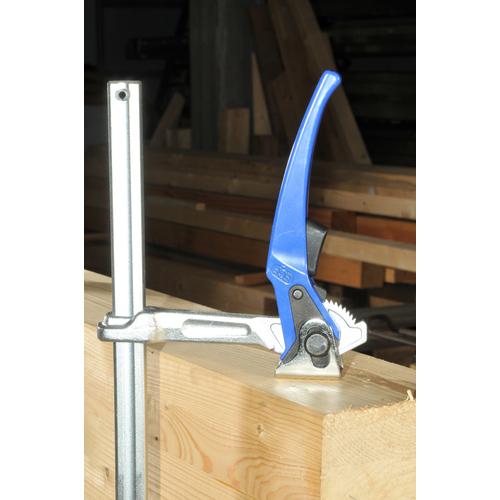ＢＯＮＤＨＵＳ　ラチェット式Ｌ型レバークランプ　最大口開４００×フトコロ１２０ｍｍ 49040_3