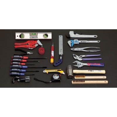 トラスコ中山（株）　ＴＲＵＳＣＯ　ピカイチ　プロ用配管工具セット　２４点セット　PKH1　1S入　(コード3655831)