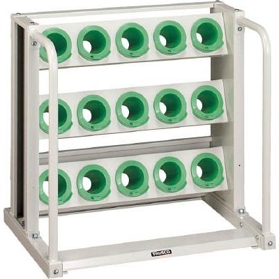 トラスコ中山（株）　ＴＲＵＳＣＯ　ツーリングラック　ＢＴ・ＮＴ５０兼用　１５個収納　ロック付　Ｗ色　VTL35AW　1台入　(コード4652711)
