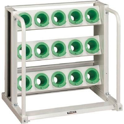 トラスコ中山（株）　ＴＲＵＳＣＯ　ツーリングラック　ＢＴ・ＮＴ５０兼用　１５個収納　ロック付　ＹＧ色　VTL35YG　1台入　(コード4652720)