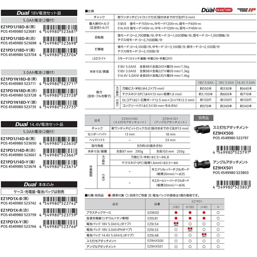 Panasonic（パナソニック） インパクトドライバー EXENA Pシリーズ