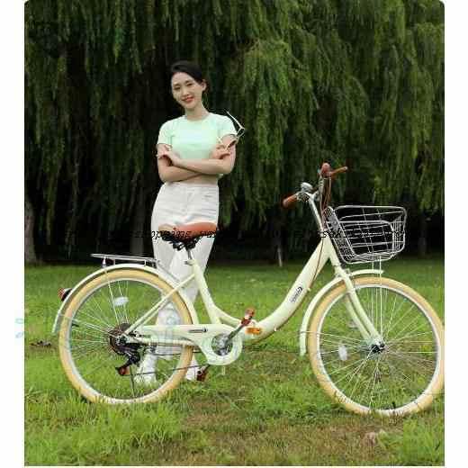 シティサイクル 自転車22 24 インチシングルスピード6段変速ギア