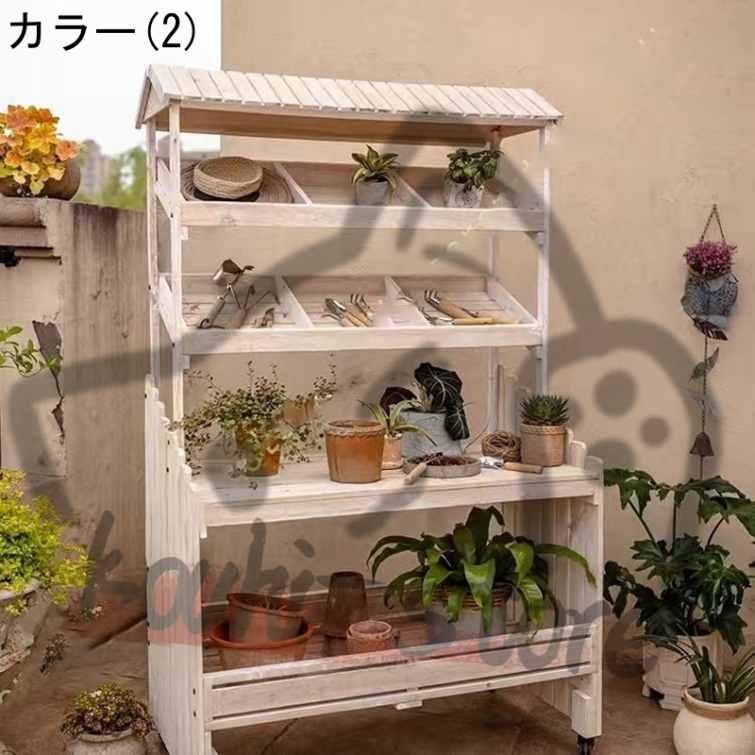 フラワーポットディスプレイ棚 ガーデンラック フラワーラック 花置き