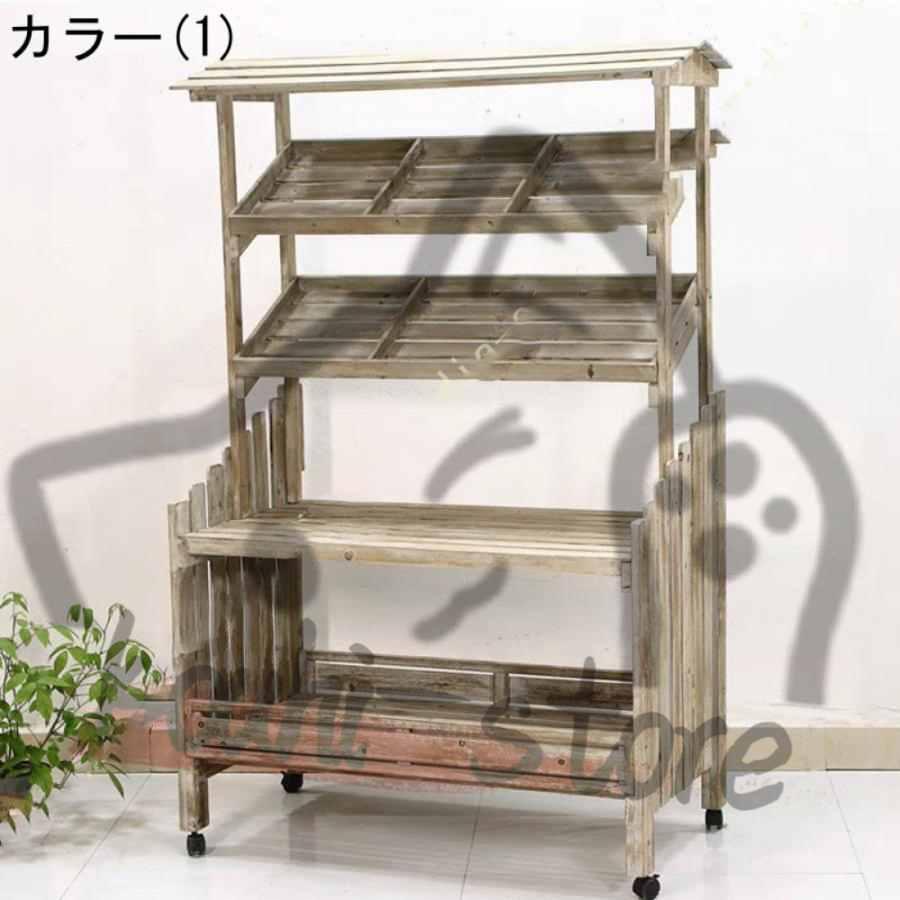 フラワーポットディスプレイ棚 ガーデンラック フラワーラック 花置き