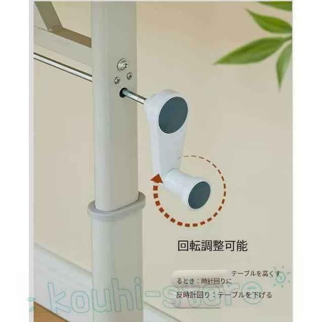 デスク 机 昇降式 高さ調整 65?90cm PCデスク ホワイト 幅80/100cm