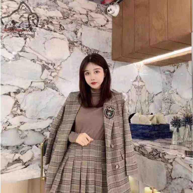 セットアップレディース10代20代高校生中学生ガーリー制服風コーデ