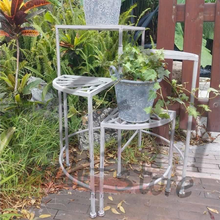 フラワースタンド 折りたたみ ガーデニング棚 花台 アイアン 室外 園芸