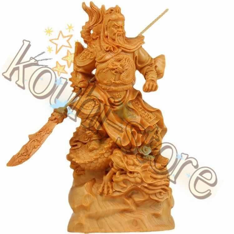 関羽 雲長 銅像 槍を持つ立ち姿約28cm 三国志 武財神 商売繫盛 開運 風水 関羽雲長 三国志 関羽像 武士像 置物 オブジェ 縁起物 風水 幸運 開運