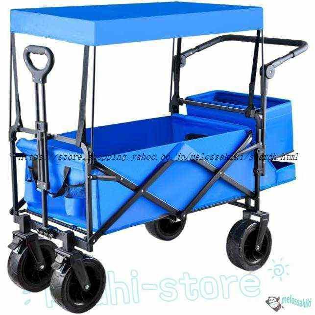キャリーワゴン 屋根付き 大容量180L 耐荷重225kg アウトドアワゴン 