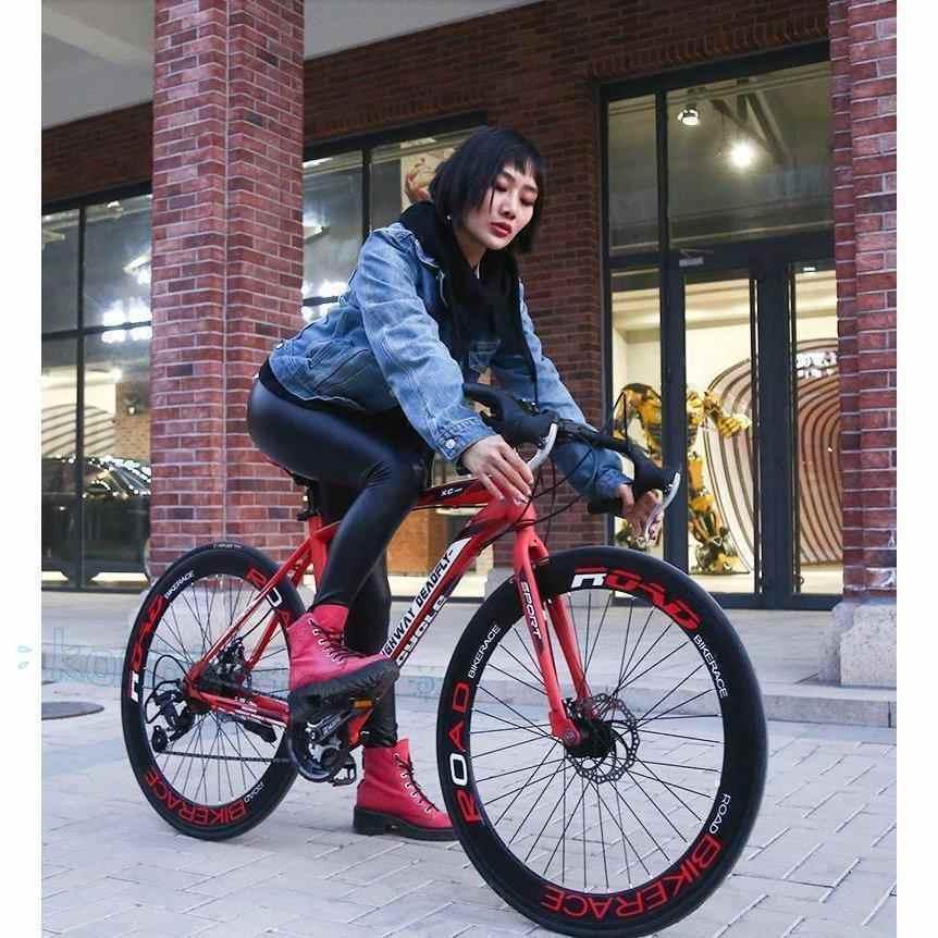 モデル ロードバイク 27スピード実用自転車 軽量 前後ディスクブレーキ
