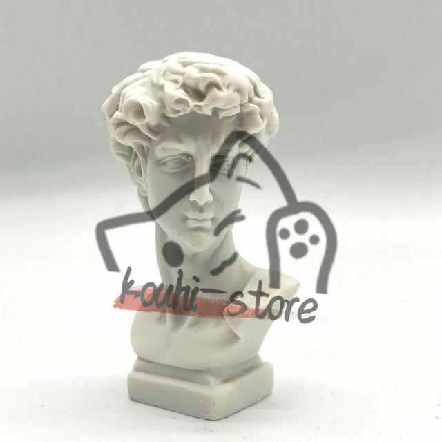 アポロ ダビデ メディチ オブジェ ギリシャ神話 石膏像 置物 顔