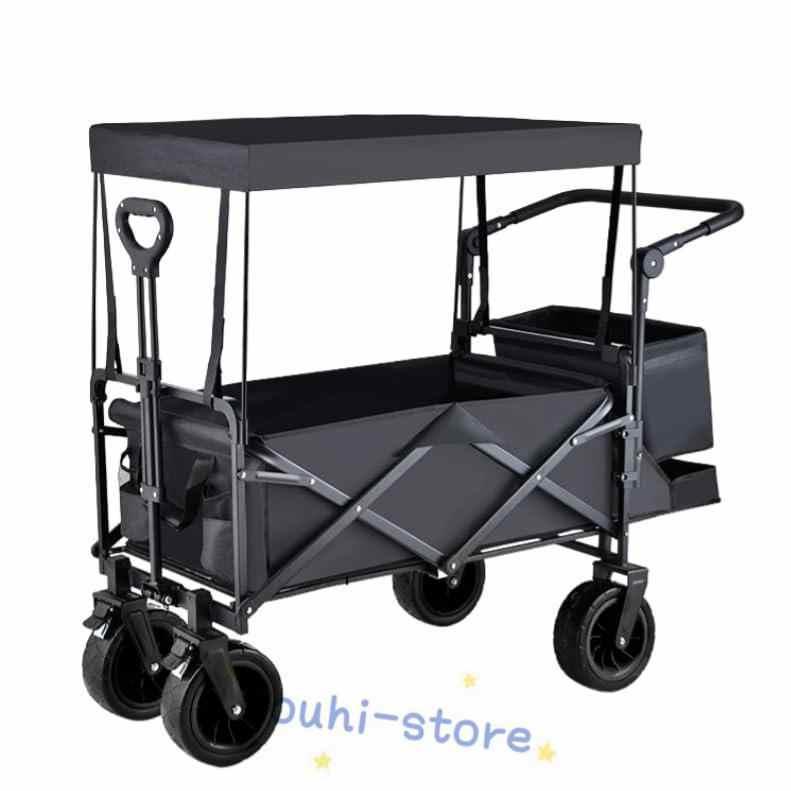 キャリーワゴン 屋根付き 大容量150L 耐荷重280kg アウトドアワゴン