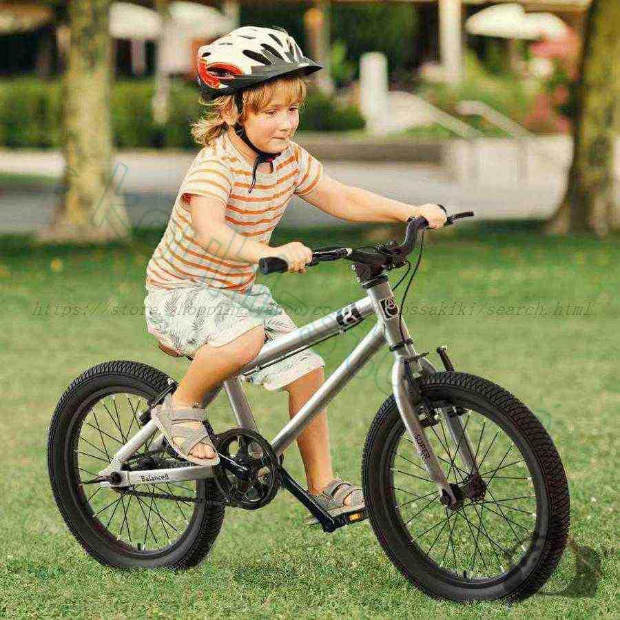 子供用自転車 自転車 16インチ/20インチ マウンテンバイク クロスバイク 幼児自転車 キッズバイク初心者に最適 高炭素鋼フレーム 前後V字型リアブレーキ_3