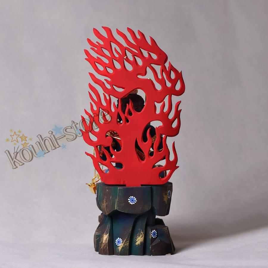 不動明王 仏像 木彫り ツゲ 守り本尊 木製 厄除け 魔除け (不動明王像