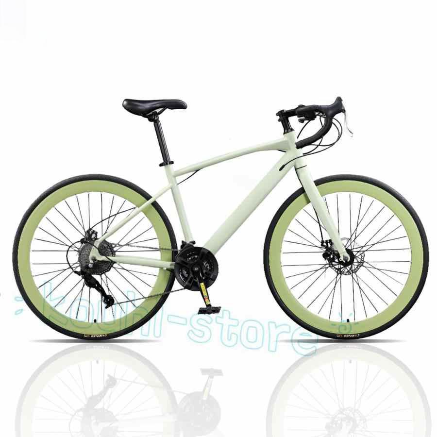 自転車 ロードバイク 700c 700×28c 24段変速MTB 高炭素鋼フレーム 前後