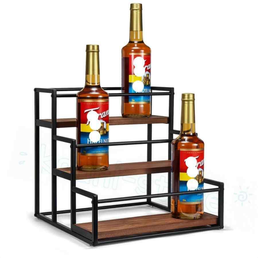 コーヒーシロップラックオーガナイザー ウイスキー棚 酒 棚 お酒 酒棚