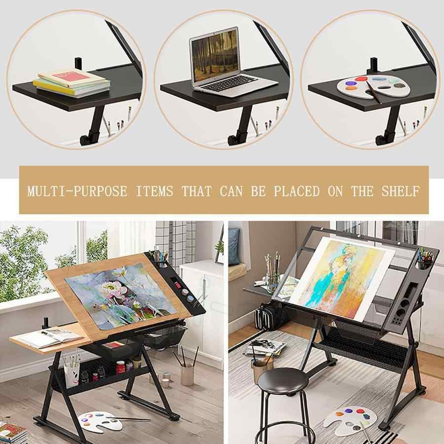 ☆製図デスク　絵描きテーブル☆ Amazon | 製図テーブル 木製 製図台 デスク 角度調節 可能なテーブル