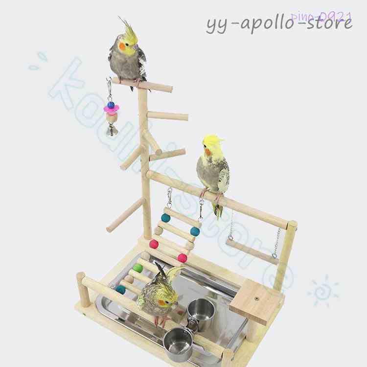 147mini様 リクエスト 2点 まとめ商品　バードトイ　アスレチック インコ 遊び場 鳥用 アスレチック 2層 バードトイ 鳥のおもちゃ 木製