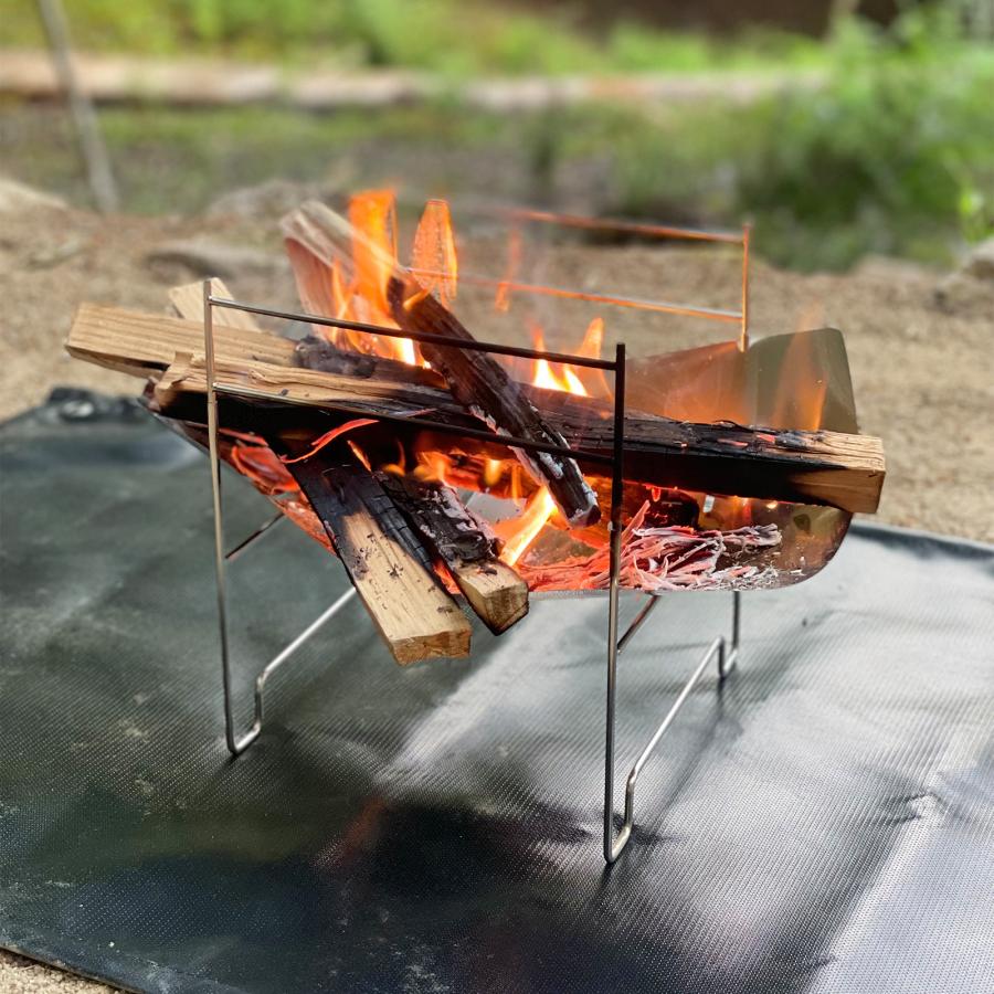 焚き火台 コンパクト 折りたたみ式 軽量 焚火台 ソロキャンプ バーベキューコンロ 1人 小型 ステンレス BBQ コンロ アウトドア キャンプ｜kouhi-store｜03