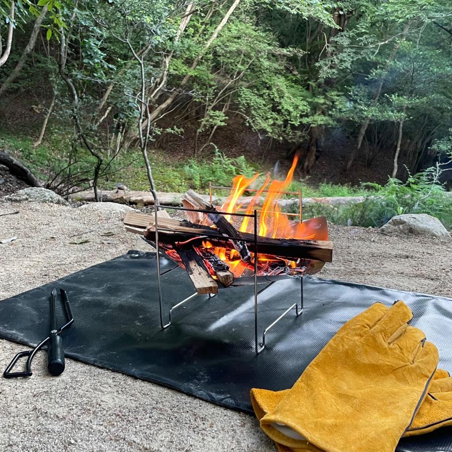 焚き火台 コンパクト 折りたたみ式 軽量 焚火台 ソロキャンプ バーベキューコンロ 1人 小型 ステンレス BBQ コンロ アウトドア キャンプ｜kouhi-store｜04