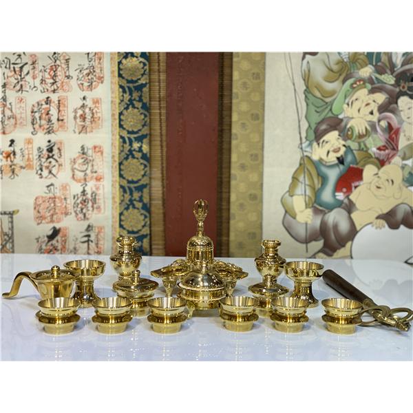 密教 法具 前具◇金剛鈴/金剛盤 五鈷杵三鈷杵独鈷杵火舎香炉一面 密教 法具 前具◇金剛鈴/金剛盤 五鈷杵三鈷杵独鈷杵火舎香炉一面