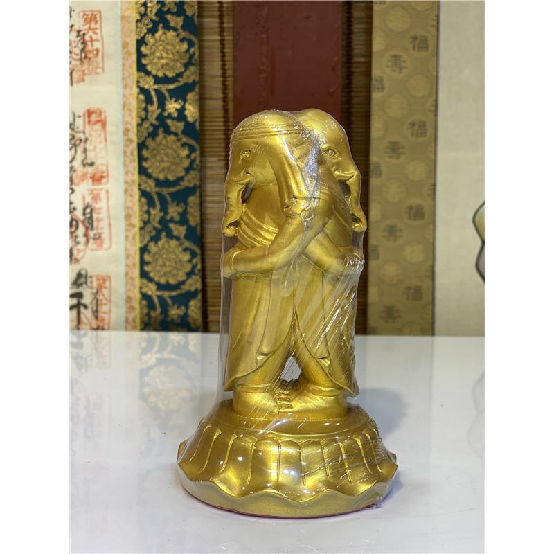 真鍮製 佳品 手作り 大聖歓喜天 歓喜天像 消しメッキ 立像 仏教 真鍮製 佳品 手作り 大聖歓喜天 歓喜天像 消しメッキ 立像 仏教