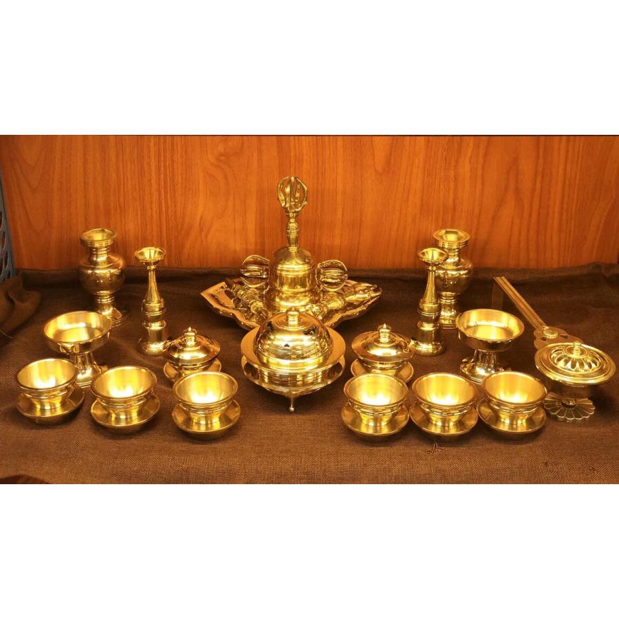密教 法具 前具 一面器 19点セット【特大】 極上品 寺院用 密教 法具 前具 一面器 19点セット【特大】 極上品 寺院用
