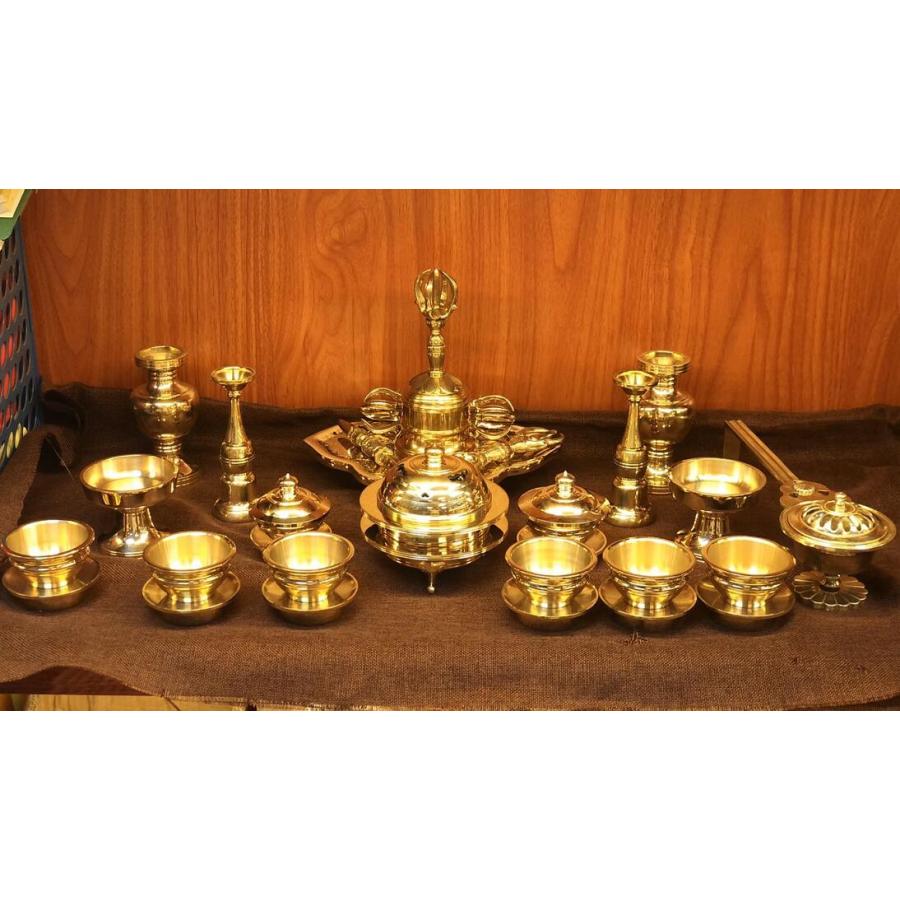 密教 法具 前具 一面器 19点セット【特大】 極上品 寺院用 密教 法具 前具 一面器 19点セット【特大】 極上品 寺院用