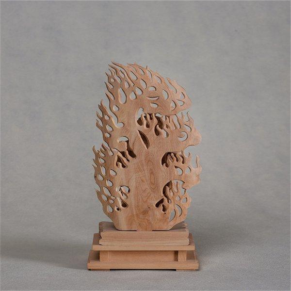 仏教美術　香木　白檀彫刻　不動明王像　仏像　C　5401 仏教美術 香木 白檀彫刻 不動明王像 仏像 C 5401